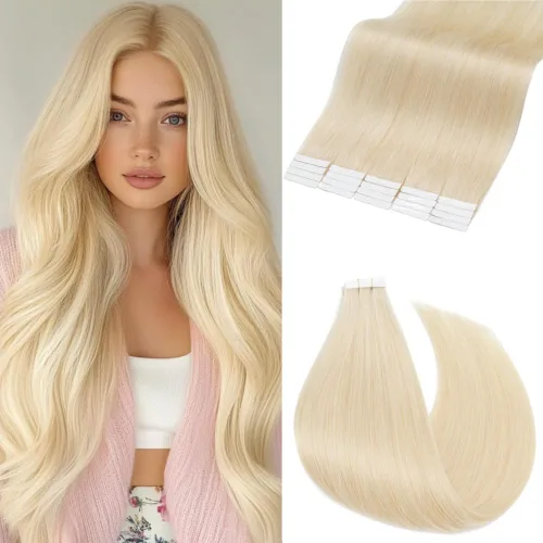 Miniatura 13 de Rich Choices Extensiones de cabello humano con cinta, 40 unidades, 3.53 oz, 100% Remy, extensiones de cabello humano real, extensiones de cabello