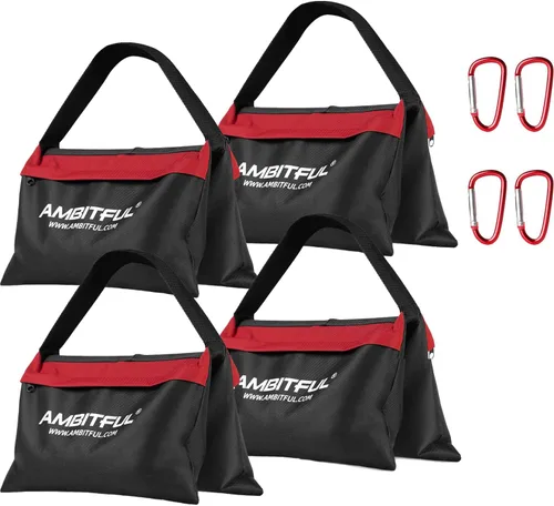 Miniatura 8 de AMBITFUL Juego de bolsa de arena resistente, para estudio de fotografía, escenario, película, alforja para soportes de luz, brazos y trípodes