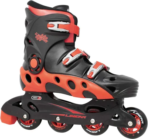 Linear Patines en línea unisex para adultos, color negro, rojo o blanco y azul, perfectos para patinaje en interiores y exteriores