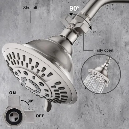 Miniatura 4 de BRIGHT SHOWERS Válvula de control de flujo de agua, válvula de ducha de latón con palanca de manija, regulador de flujo volumen de ahorro de agua