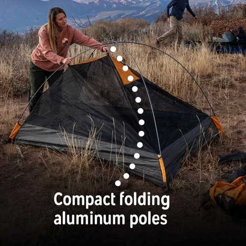 Miniatura 8 de Kelty Grand Mesa 2P or 4P Backpacking Tent – 3 Season Camping, Thru Hiking Shelter, Aluminum Pole Frame, Single Door + Vestibule