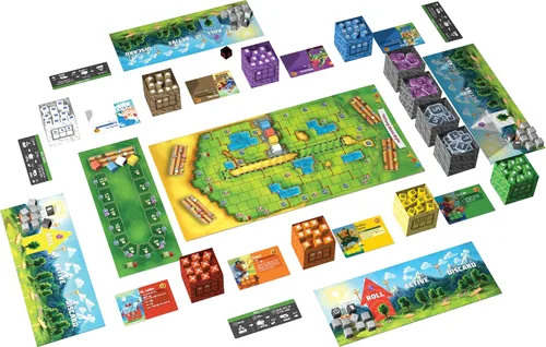 Miniatura 3 de AEG Juego de mesa Cubitos Juego de carreras de dados galardonado Empuja tu suerte para toda la familia 2-4 jugadores A partir de 10 años