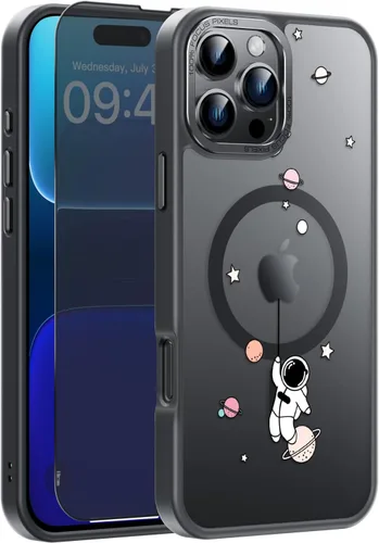 Miniatura 110 de Goodon Funda para iPhone 17 Pro con protector de pantalla de privacidad, compatible con Magsafe, a prueba de golpes, translúcida mate, bonita funda