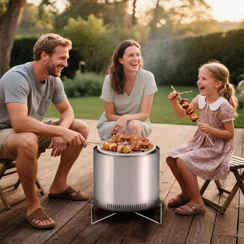 Miniatura 2 de Soporte para hoguera para estufa individual, fogata y otras fogatas al aire libre de 15 a 20 pulgadas, soporte de acero inoxidable, accesorios