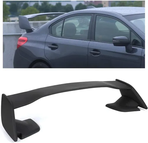 Miniatura 11 de KUAFU alerón para maletero trasero compatible con Subaru WRX y WRX STI 4 puertas sedán 2015-2021, alerón para alerón de cajuela trasera