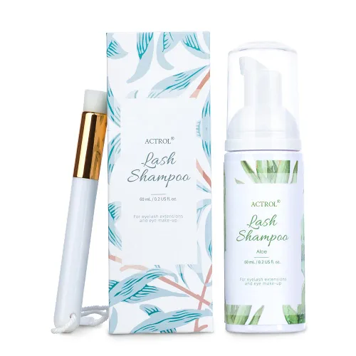 Miniatura 10 de ACTROL Limpiador de extensiones de pestañas Cherry Blossom 2L Natural Lash Extension Shampoo Professional Eyelid Foaming Cleanser Parabenos &