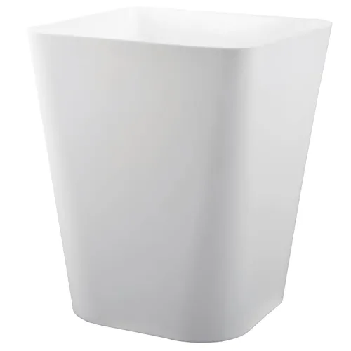 Miniatura 2 de Heagoale Basurero de plástico pequeño para baño, cesta cuadrada de basura para baño, oficina, dormitorio, oficina en casa, debajo del escritorio