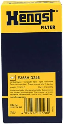 Miniatura 3 de Hengst Filtro de aceite E358H D246 Audi A1 A3 A4 A5 A6 A7 Q3 Q5 TT MAGOTAN PORSCHE MACAN SEAT ALHAMBRA IBIZA V LEON OCTAVIA VOLKSWAGEN BEETLE GOLF