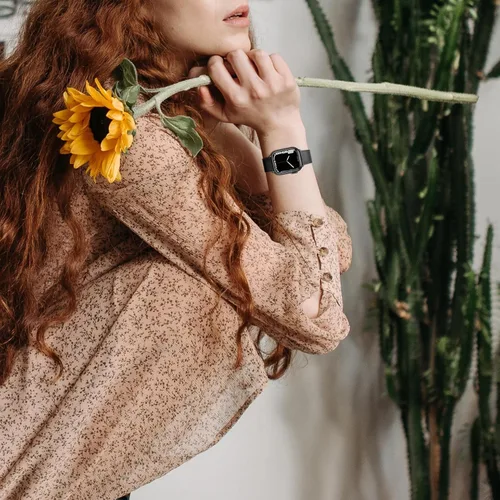 Miniatura 5 de Correas de cuero compatibles con Apple Watch Series para mujeres y hombres, correa de cuero genuino de repuesto para iWatch