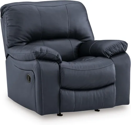 Miniatura 33 de Signature Design by Ashley First Base - Sofá reclinable manual de piel sintética contemporánea, color gris