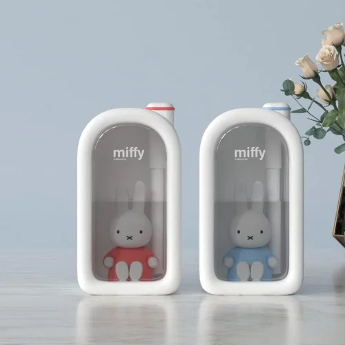 Miniatura 6 de Mipow X Miffy Humidificador de niebla fría - Humidificador ultrasónico silencioso, mini y lindo con luz nocturna para dormitorio/guardería de Rosa