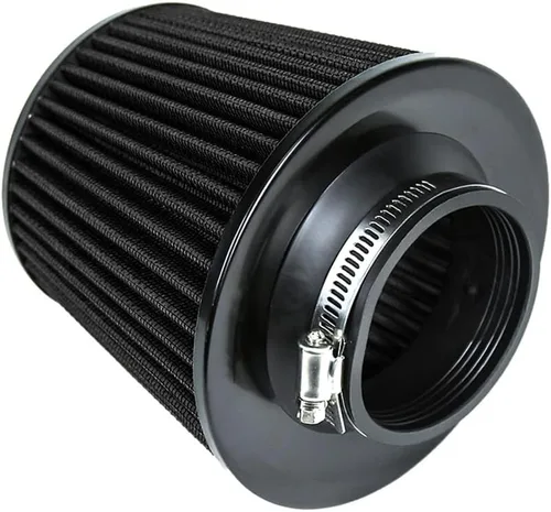 Miniatura 134 de KYOSTAR Filtro de aire universal de alto flujo de 3" (76 mm), entrada de aire frío de cono reutilizable, alto rendimiento, lavable, kit de aire seco