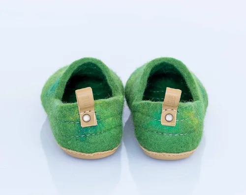 Miniatura 5 de Handcrafted Felted Wool Clogs for Women Boiled Wool House Slippers
