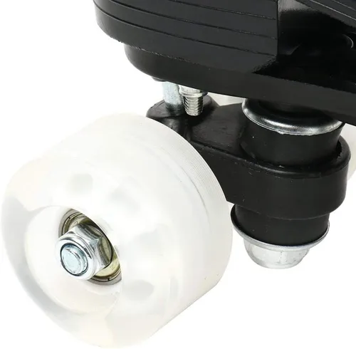 Miniatura 9 de XUDREZ Patines de ruedas para mujeres y hombres, brillantes, de doble fila, cuatro ruedas, patines para mujer con bolsa de zapatos
