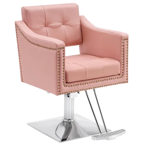 Miniatura 13 de BarberPub Silla de salón para estilista, silla de peluquería hidráulica, equipo de spa de belleza 8813 (ajuste de altura del asiento de 6 pulgadas)
