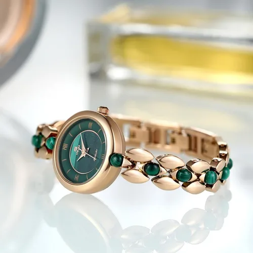Miniatura 3 de Relojes para mujer, reloj de enfermera, impermeable, para mujer, pulsera de muñeca, simple, dorado, elegante, impermeable, reloj de cuarzo