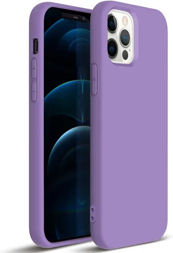 Miniatura 8 de ZUSLAB Funda de silicona nano compatible con Apple iPhone 12 / iPhone 12 Pro, goma de silicona líquida a prueba de golpes, cubierta suave de Azul