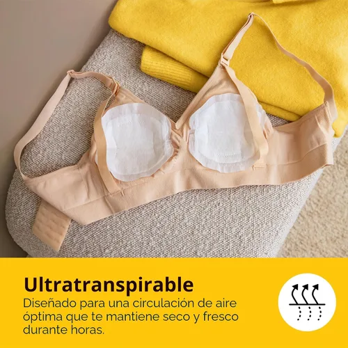 Miniatura 5 de Medela Almohadillas de lactancia ultra transpirables, altamente absorbentes, súper suaves, diseño discreto para un uso cómodo, paquete de 120