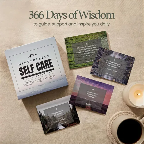 Miniatura 8 de MESMOS Calendario diario 366 Mindfulness, calendario perpetuo sin fecha, decoración de escritorio para hombres y mujeres, regalos inspiradores