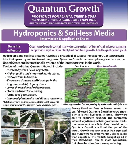 Miniatura 6 de Quantum Growth Organic Total Plant and Soil Probiótico 1 galón
