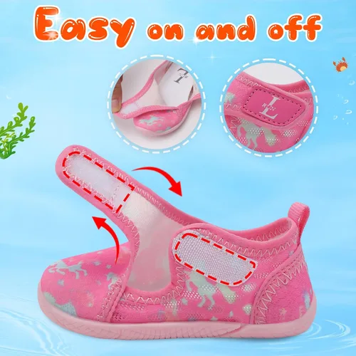 Miniatura 3 de Zapatos de agua para niños y niñas, zapatos de playa para niños y niñas, secado rápido, antideslizantes, transpirables, calcetines acuáticos