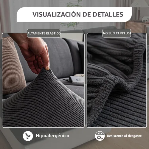 Miniatura 5 de QIANMEW - Fundas para cojín de sofá, fundas de sofá suaves y mágicas lavables con resistencia al estiramiento para asientos seccionales