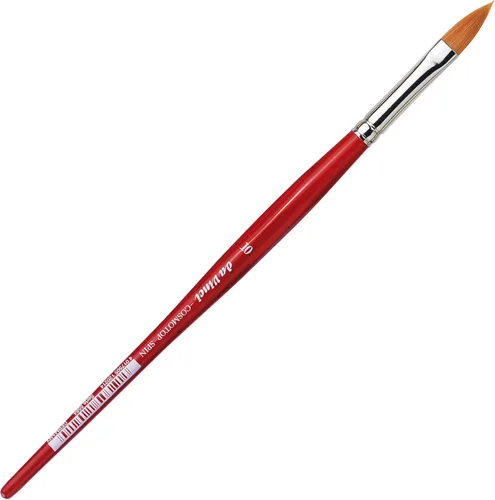 Miniatura 259 de da Vinci Watercolor Series 5580 CosmoTop Spin Pincel de Pintura, Redondo Sintético con Mango Rojo