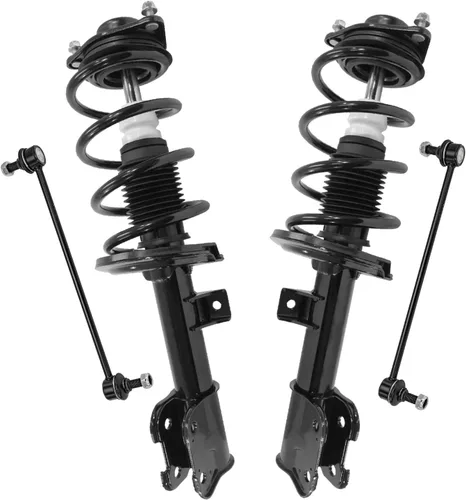 Miniatura 51 de Detroit Axle - Kit de puntales delanteros 2WD para Ford F-150 2005-2008 Lincoln Mark LT 2005-2008, 2 puntales con muelle helicoidal, 2 enlaces