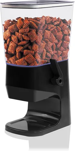 Dispensador de cereales para encimera, 1 paquete, dispensador de alimentos secos, organizador de aperitivos, recipientes delgados de almacenamiento