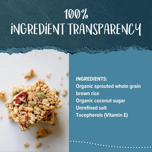 Miniatura 4 de One Degree Organics - Cereal de arroz integral germinado, sin glifosato, sin gluten, USDA orgánico, sin OMG, grano entero, cobertura de yogur