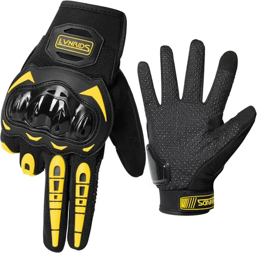 Miniatura 10 de Guantes de motocicleta con pantalla táctil para hombres y mujeres, guantes de carreras para motocross, BMX, ATV, MTB, ciclismo