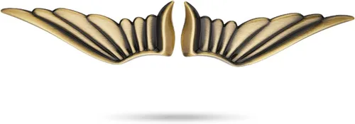 Miniatura 6 de 1 par de calcomanías de coche de ala de ángel, halcón, águila, emblema de coche, calcomanía de metal, insignia 3D, calcomanías para parachoques