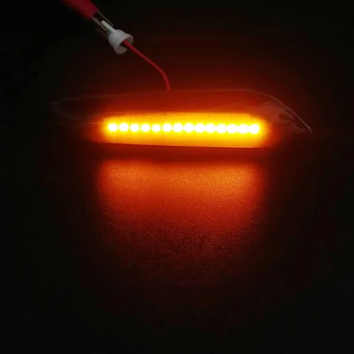 Miniatura 4 de Xinctai 2 unids lente humo ámbar LED marcador lateral luz intermitente lámpara para BMW E60 E61 E90 E91 E92 E93 E81 E82 E88 E46 E83 E84 1/3/5/X3/X1