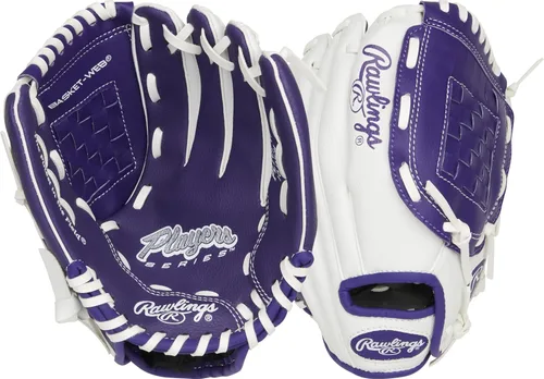 Miniatura 6 de Rawlings Serie Players T-Ball y guante de béisbol para jóvenes Tamaños 9 a 11.5 pulgadas Múltiples estilos