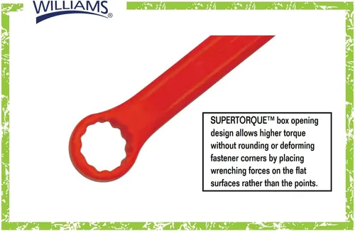 Miniatura 2 de Williams 1232RSC - Llave combinada súper combinada roja, 1 pulgada