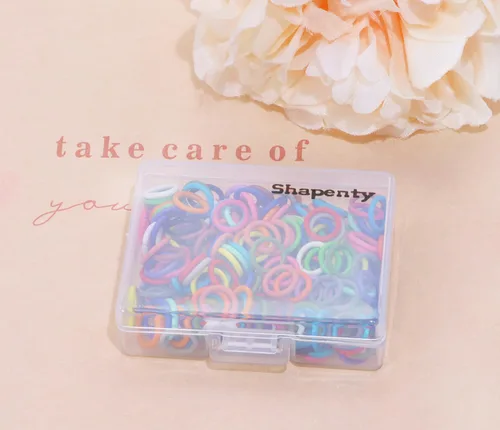 Miniatura 5 de Shapenty Anillos de salto abiertos de hierro de 20 colores, anillos divididos para llavero, collar, pulsera, aretes, colgante, abalorios, joyería