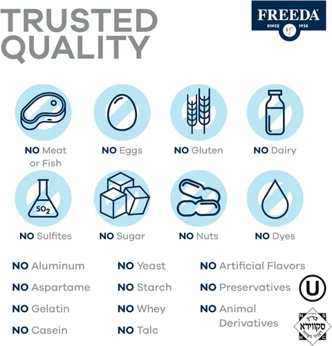 Miniatura 4 de Freeda vite Tiny Tablet - Multivitamínico moderado para hombres y mujeres - Vitamina pura A, C, D, E, B1, B2, B6, B12, biotina, calcio, zinc