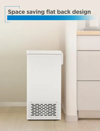 Miniatura 6 de BLACK+DECKER 2.0 pies cúbicos Congelador compacto de cofre, congelador profundo con capacidad para hasta 70 libras de alimentos congelados, cesta
