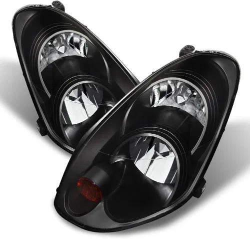 ACANII - Para [modelo HID/Xenon] 2005-2006 Infiniti G35 Sedan G35X faros delanteros negros par conductor + lado del pasajero