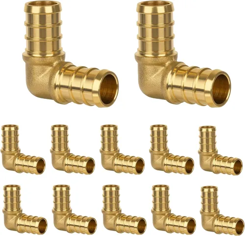 Miniatura 9 de Acoplamiento Pex de 1/2", Accesorios Pex, Accesorios de Engaste de Latón de Alta Resistencia para Tubos PEX con Construcción Resistente a Fugas