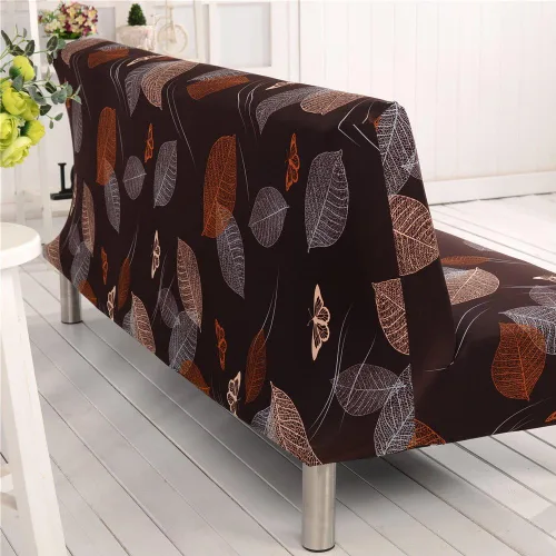 Miniatura 3 de Cornasee Funda Elástica a Rayas para Sofá Cama Funda de Futón, Fundas Completas para Sofá Plegable sin Brazos Protector de Muebles, Lavable a