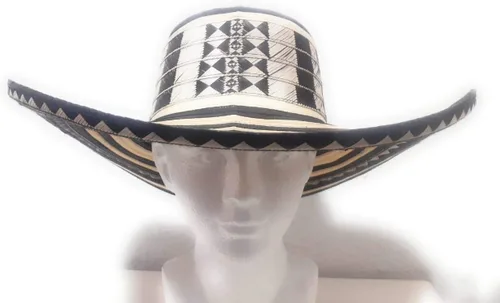Miniatura 3 de col-p Sombrero Colombiano Sombrero Sinuano 19 Vueltas Vueltas Hecho por Artesanos Colombianos Blanco, Blanco
