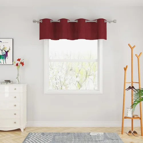Miniatura 58 de UPOPO Cortinas de niveles de cocina negras de privacidad de lino texturizado de 24 pulgadas de largo, cortinas de café sobre el fregadero, cortinas