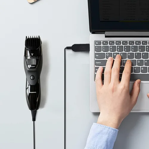 Miniatura 4 de Cargador de repuesto para afeitadora Panasonic ER-GB42-K, cable de carga para recortadora de barba, con cepillo de limpieza