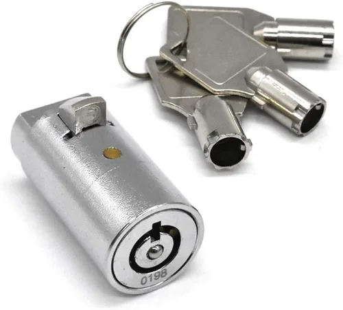 Cerradura de máquina expendedora con llave igual para máquinas de coque, aperitivos y refrescos, 3 llaves incluidas