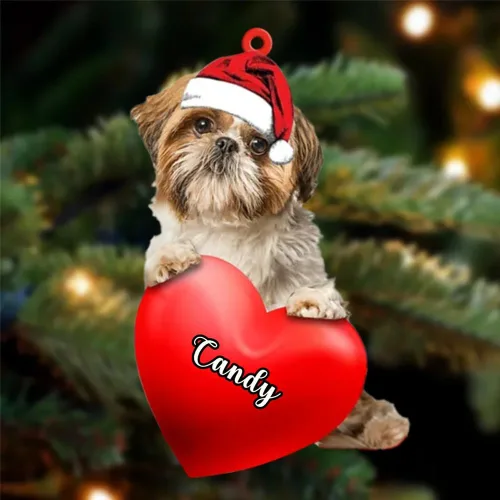 Miniatura 104 de Adornos de Navidad personalizados para perros, nombre personalizado, adorno de Malamute de Alaska, adornos acrílicos, regalos de Navidad, amantes