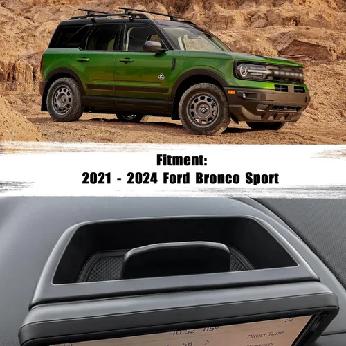 Miniatura 2 de Bandeja de Almacenamiento para Consola Central Compatible con 2021 2022 2023 2024 Ford Bronco Sport CX430 Caja Organizadora de Tablero de Consola