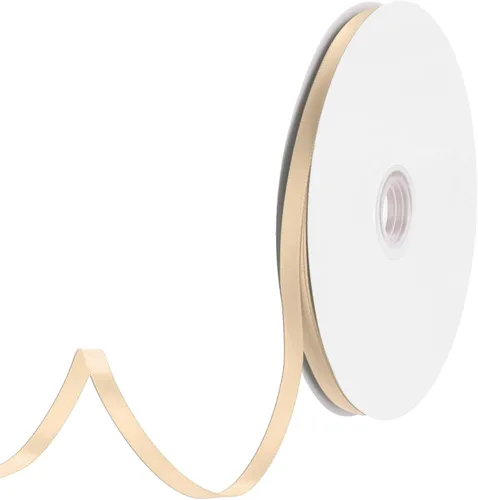 Miniatura 298 de MECCANIXITY Cinta de satén de 3/8 pulgadas de 50 yardas, de grogrén, de seda sólida, fina para ramo de boda, para regalo del día de San Valentín