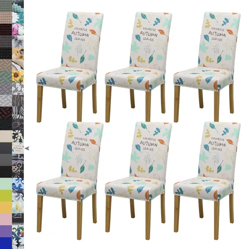 Miniatura 9 de BIETYONE - Fundas para sillas de comedor, juego de 2 fundas para sillas de comedor o cocina, lavables, protectoras, para sillas Parsons