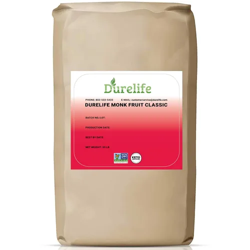 Miniatura 15 de DureLife Edulcorante de Fruta del Monje, Clásico - Sustituto del Azúcar Blanco, Compatible con Dieta Keto, Reemplazo de Azúcar 1:1, Cero Calorías